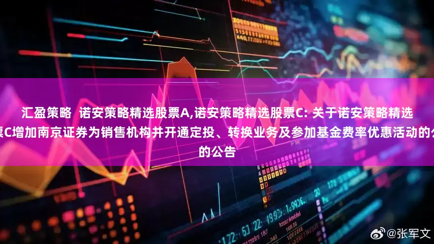 汇盈策略 诺安策略精选股票A,诺安策略精选股票C: 关于诺安策略精选股票C增加南京证券为销售机构并开通定投、转换业务及参加基金费率优惠活动的公告