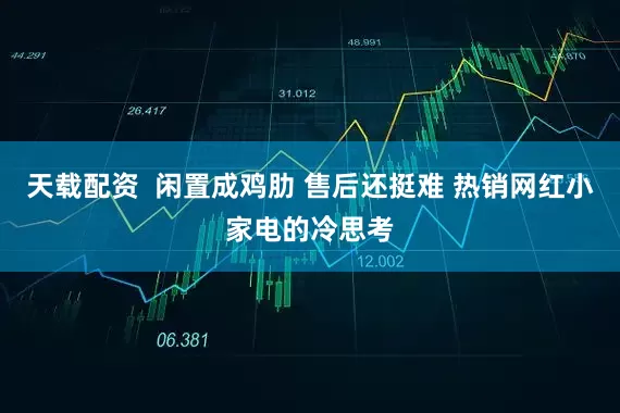 天载配资  闲置成鸡肋 售后还挺难 热销网红小家电的冷思考