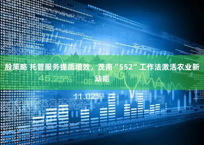 股策略 托管服务提质增效，茂南“552”工作法激活农业新动能