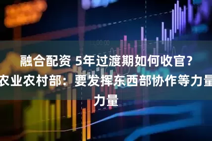 融合配资 5年过渡期如何收官？农业农村部：要发挥东西部协作等力量